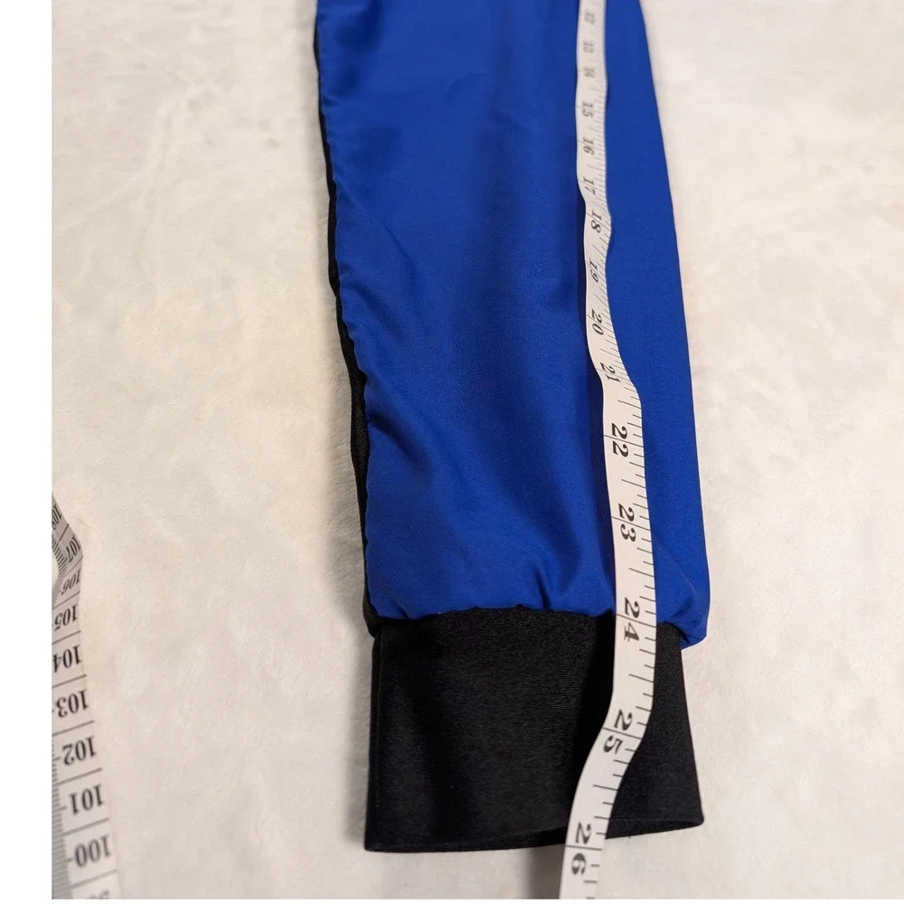 Sugoi Cycling Jacket Mens Blue Black Full Zip Reflective Lined Windbreaker 3M
